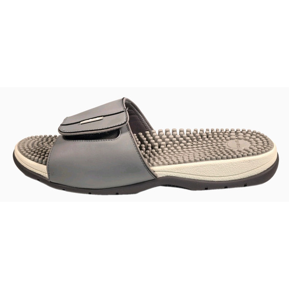 REVS Ness Adjustable Strap Reflexology Gray Massage Accupressure Sandals Mens 9 main image 6